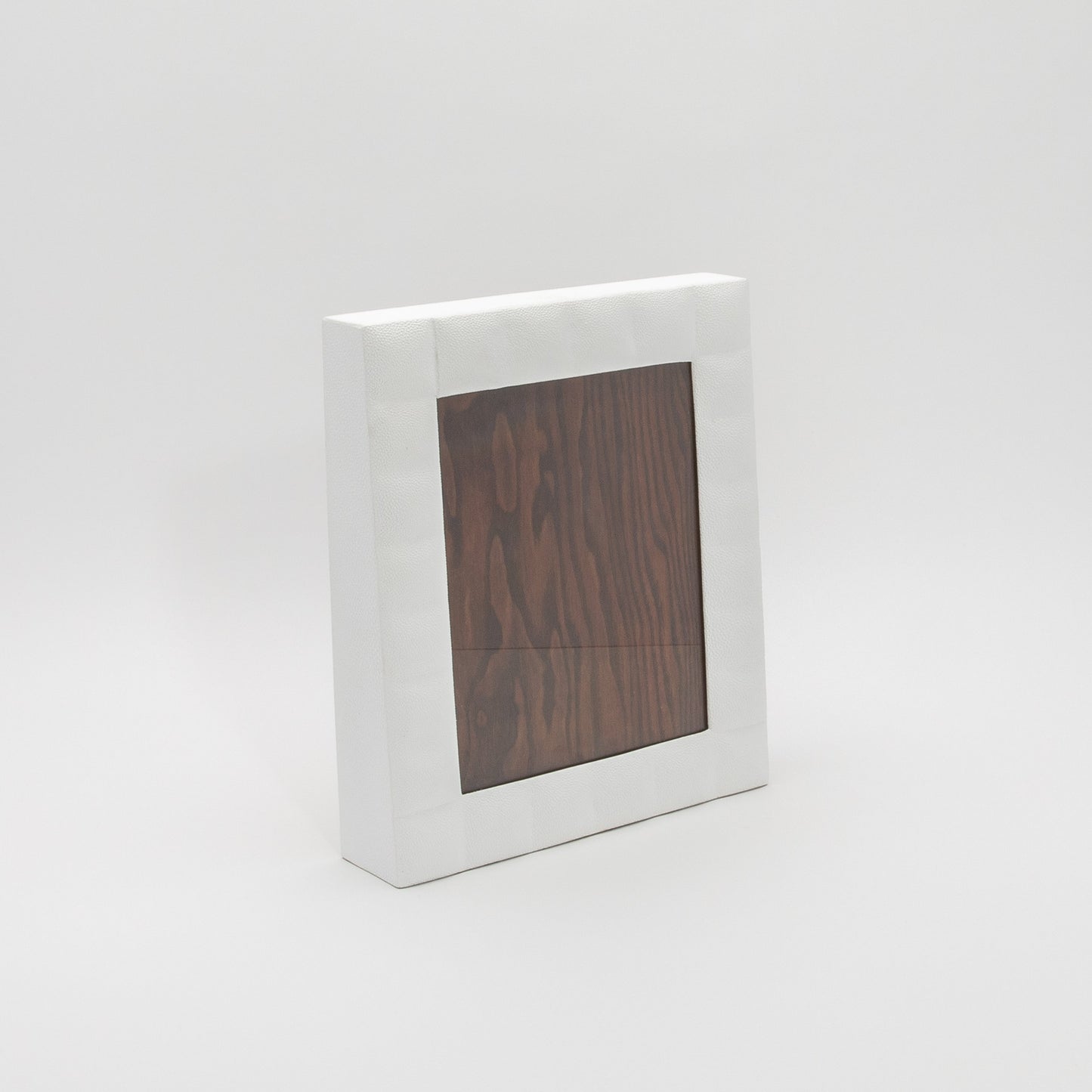Picture Frame in Quilted White Shagreen by R&Y Augousti