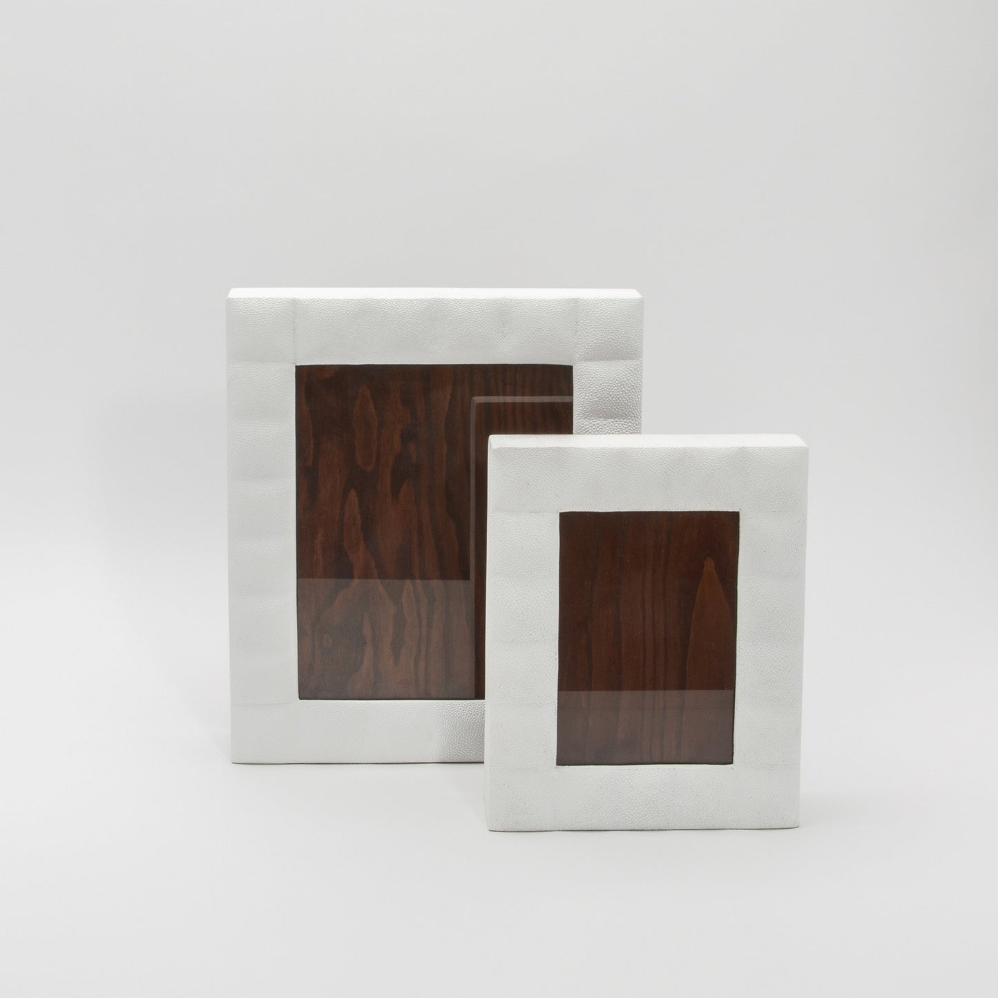 Picture Frame in Quilted White Shagreen by R&Y Augousti