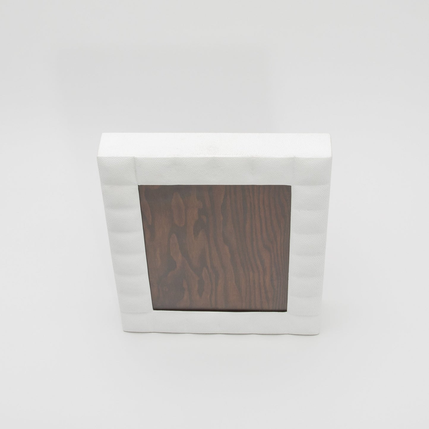 Picture Frame in Quilted White Shagreen by R&Y Augousti