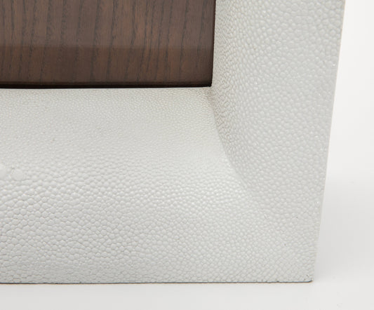 Picture Frame in White Shagreen by R&Y Augousti