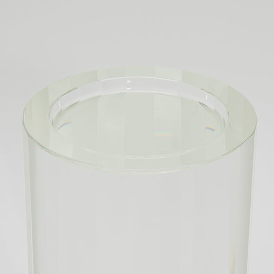 Crystal Stripe Pillar by KA Glass