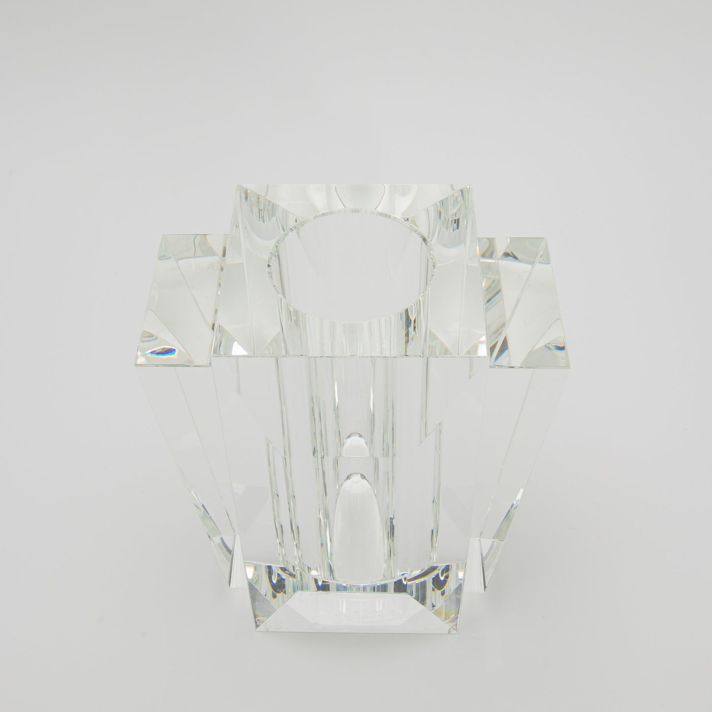 Crystal Fins Vase by KA Glass