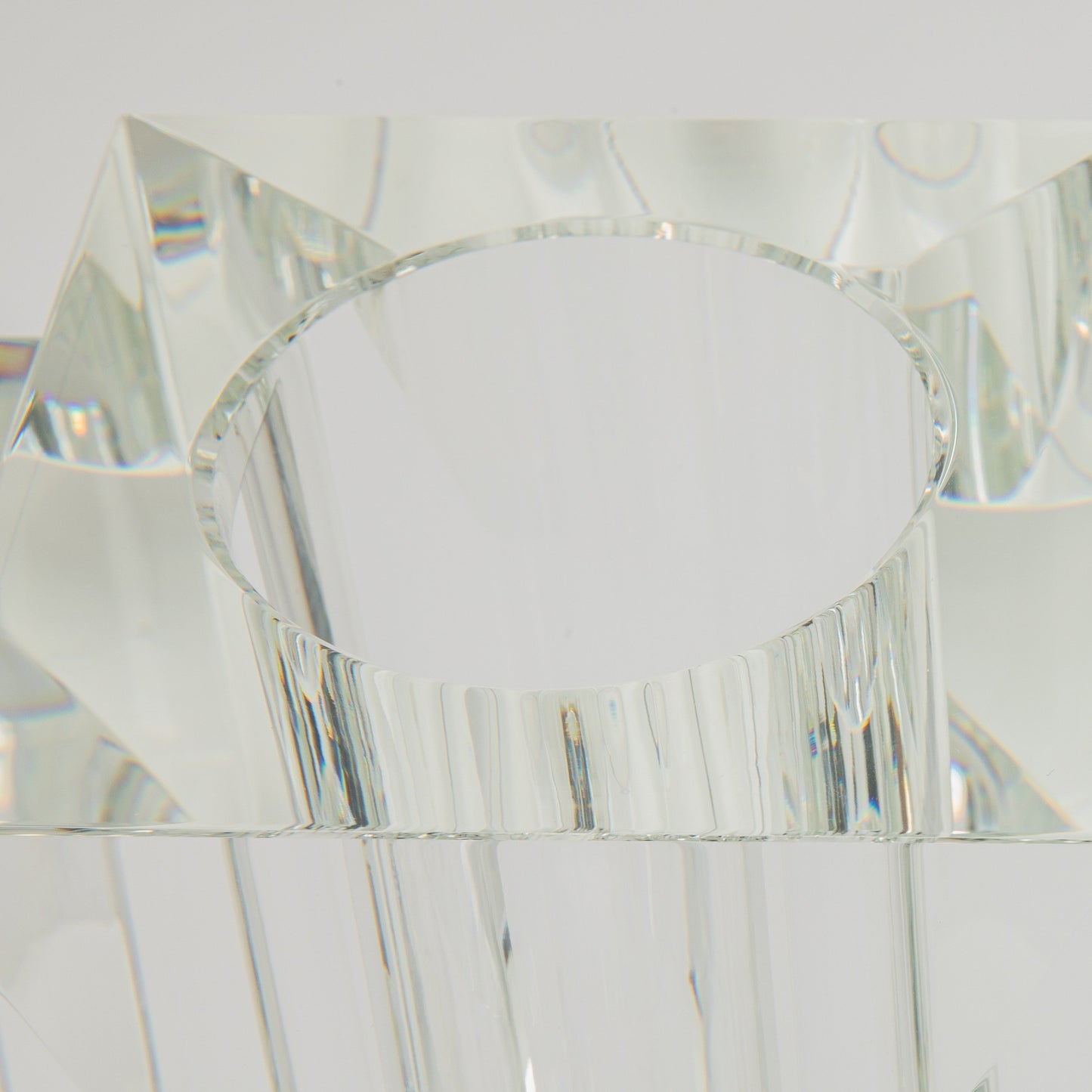 Crystal Fins Vase by KA Glass