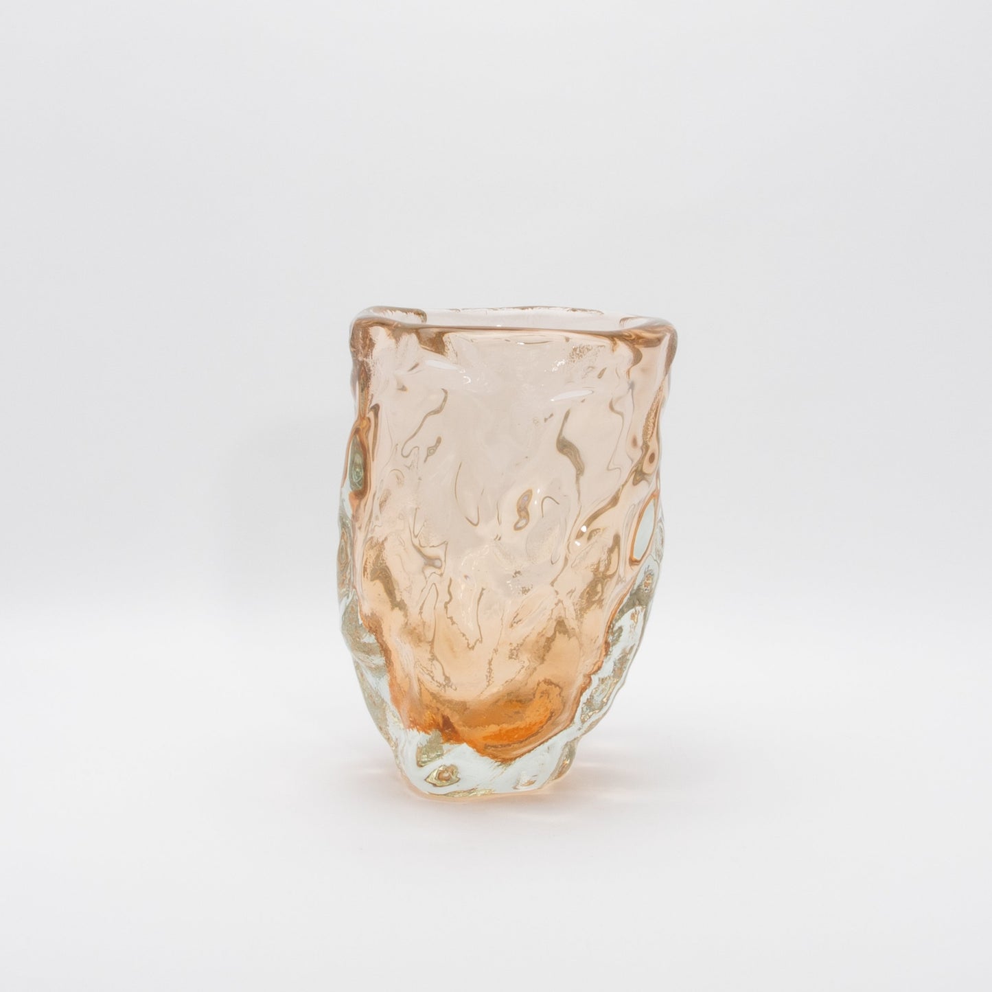Murano Sculptural Bowl in Rose Gold