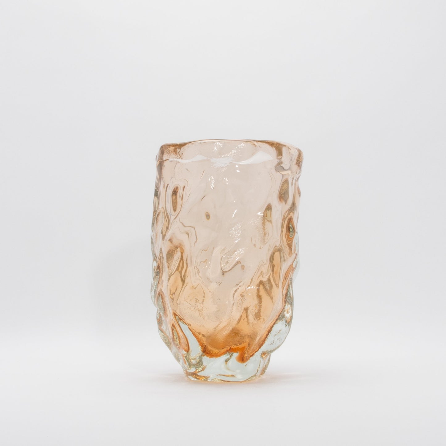 Murano Sculptural Bowl in Rose Gold