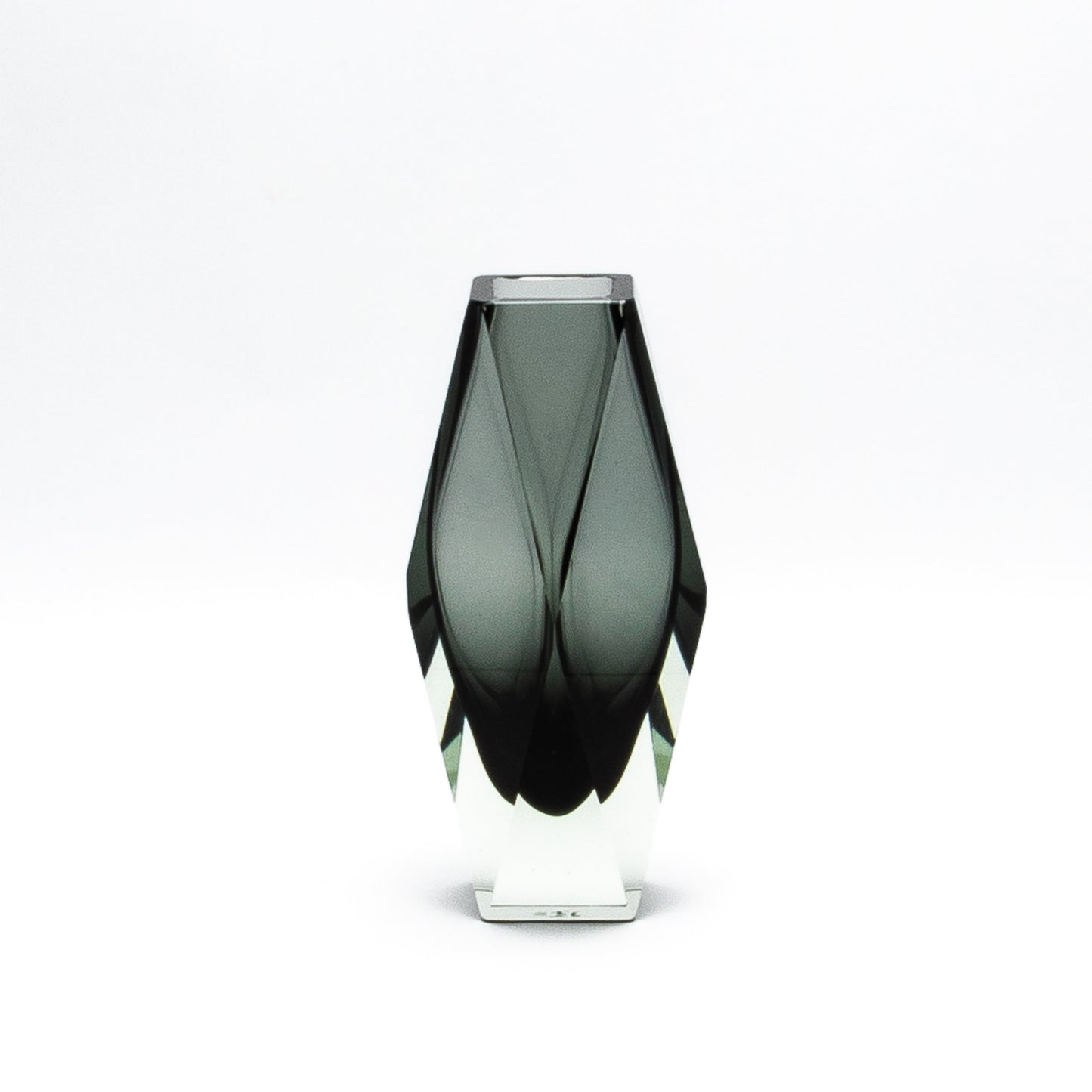 Murano Briolette Vase in Grey