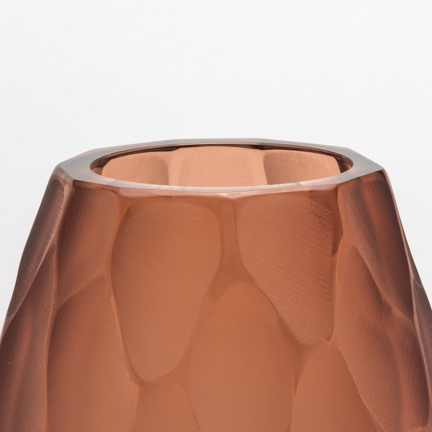 Murano Battuto Vase in Light Amaretto