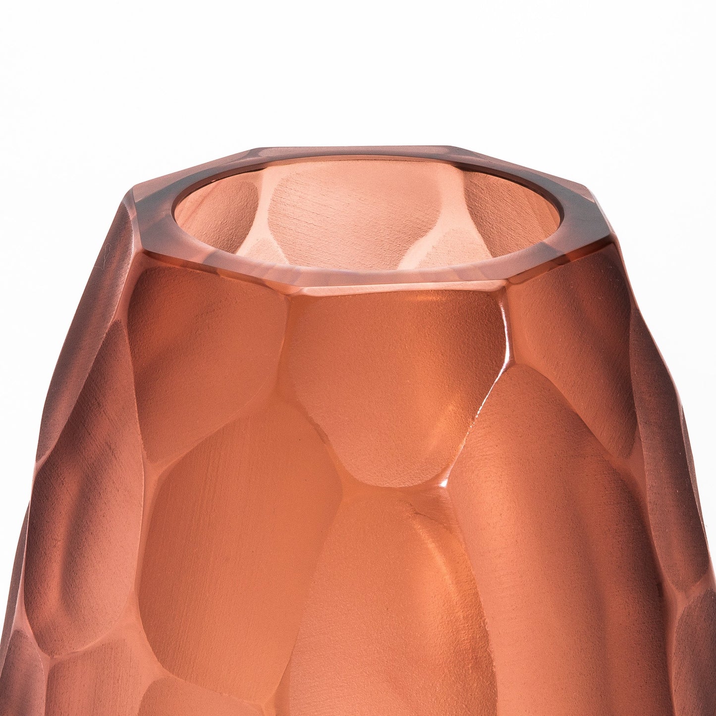 Murano Battuto Vase in Light Amaretto