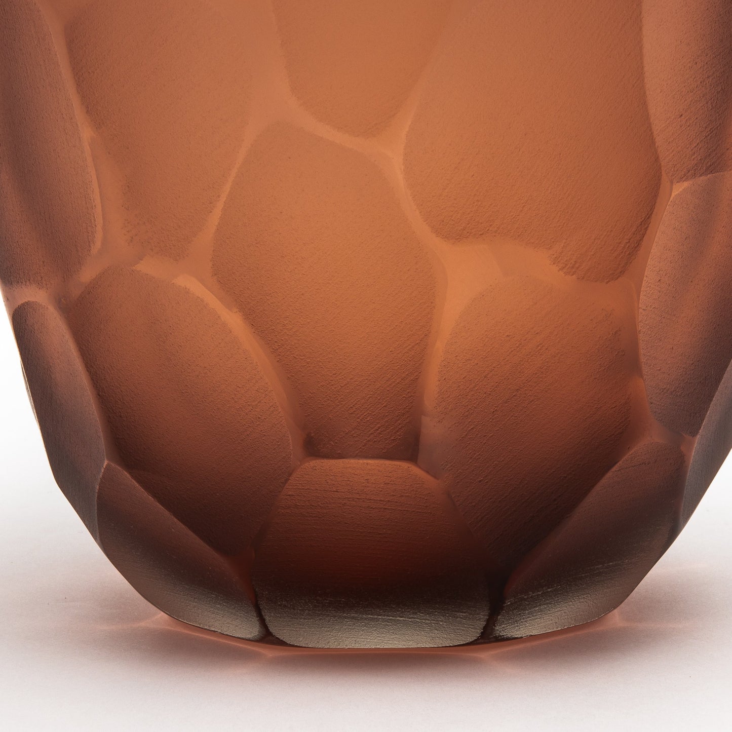 Murano Battuto Vase in Light Amaretto