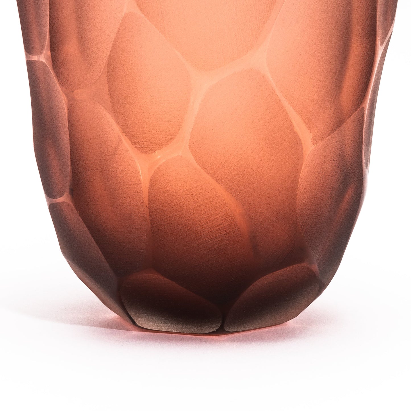 Murano Battuto Vase in Light Amaretto