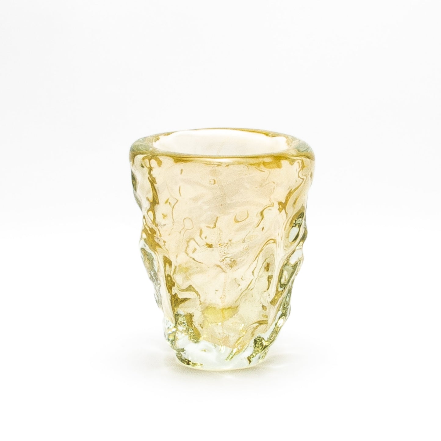 Murano Burri Vase in Clear with 24-karat Gold Flecks