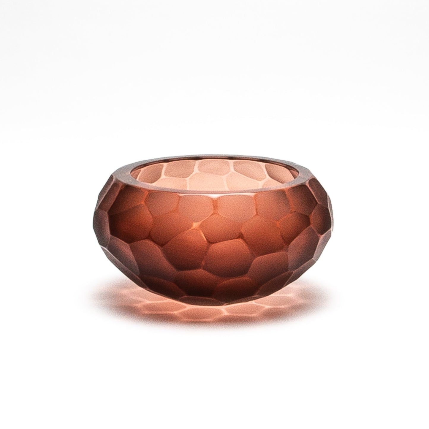 Murano Battuto Vase in Light Amaretto