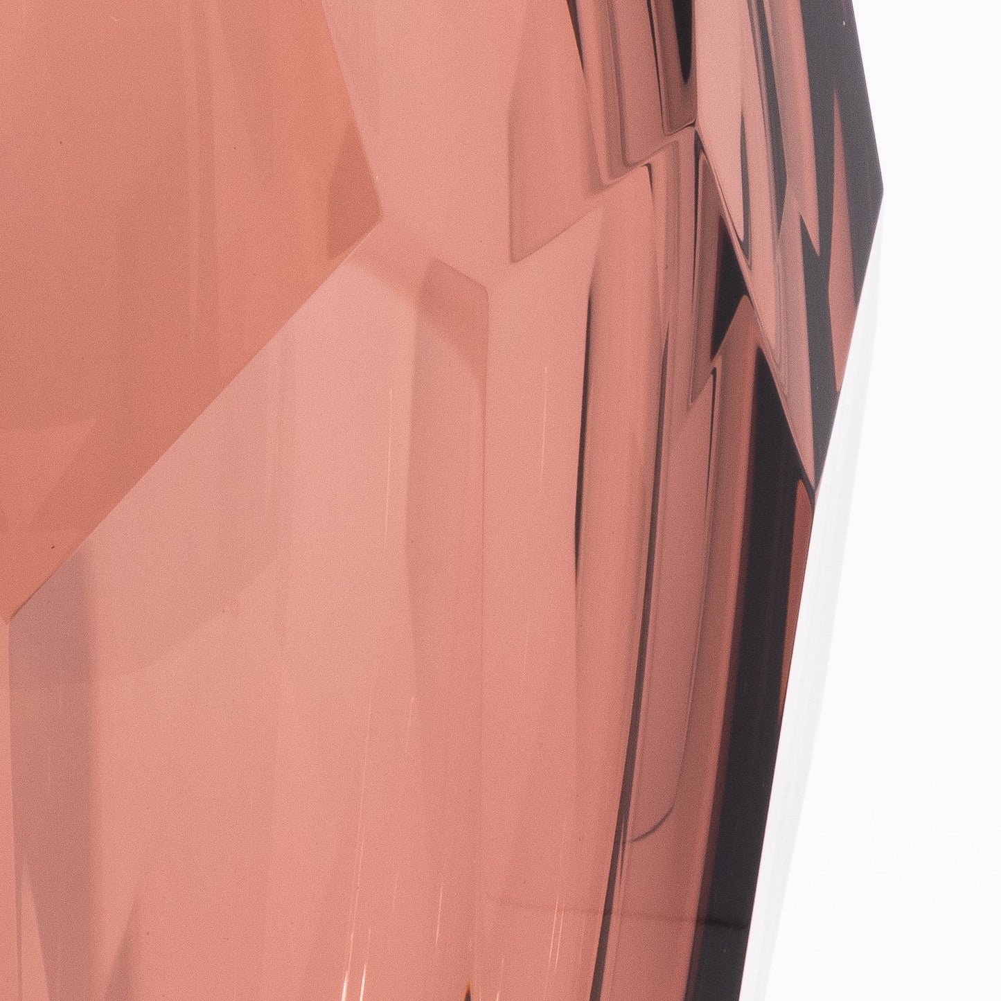 Murano Tall Faceted Vase in Amethyst