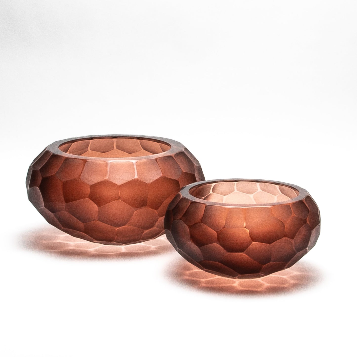 Murano Battuto Vase in Light Amaretto