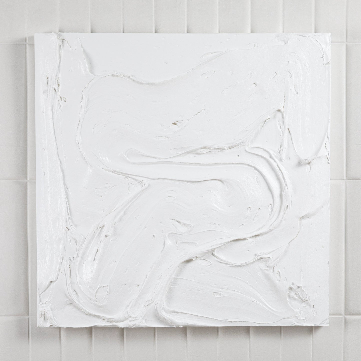 Modern Textural Monochromatic Painting by Michael Allen