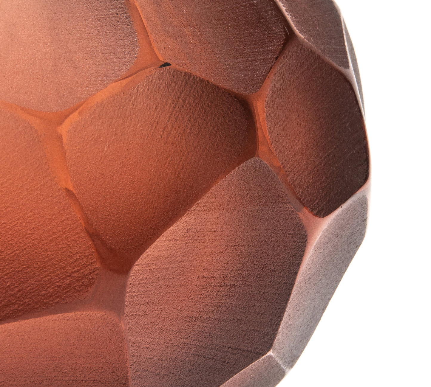 Murano Battuto Vase in Light Amaretto