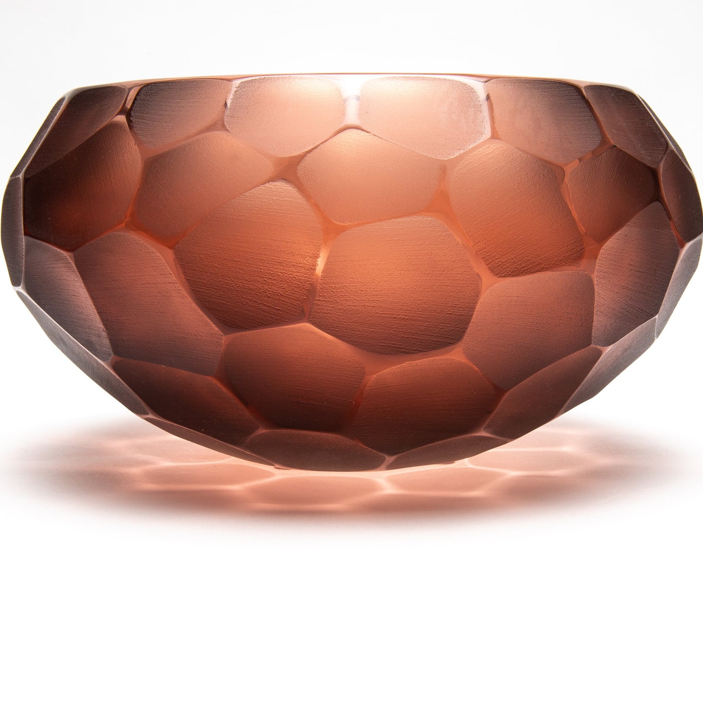 Murano Battuto Vase in Light Amaretto
