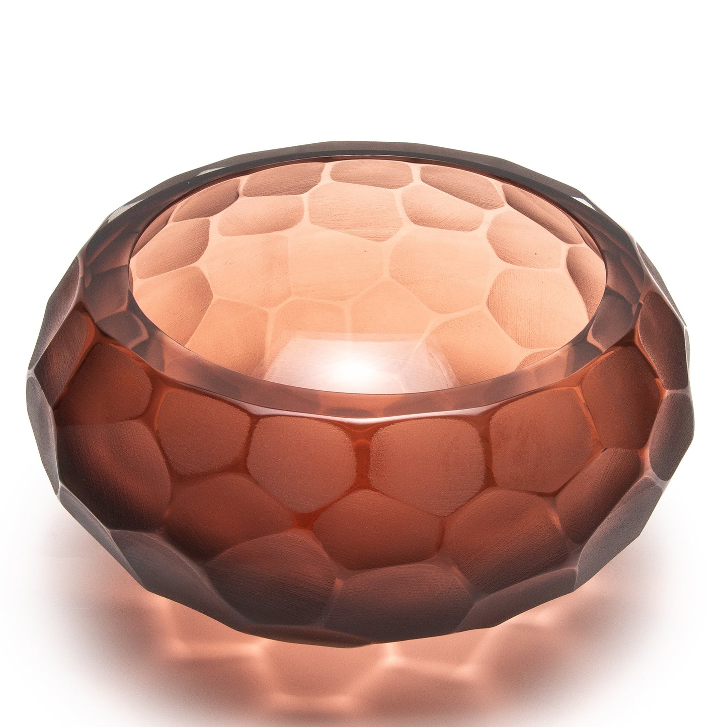 Murano Battuto Vase in Light Amaretto
