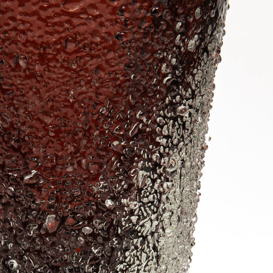 Murano Frozen Vase in Light Amaretto