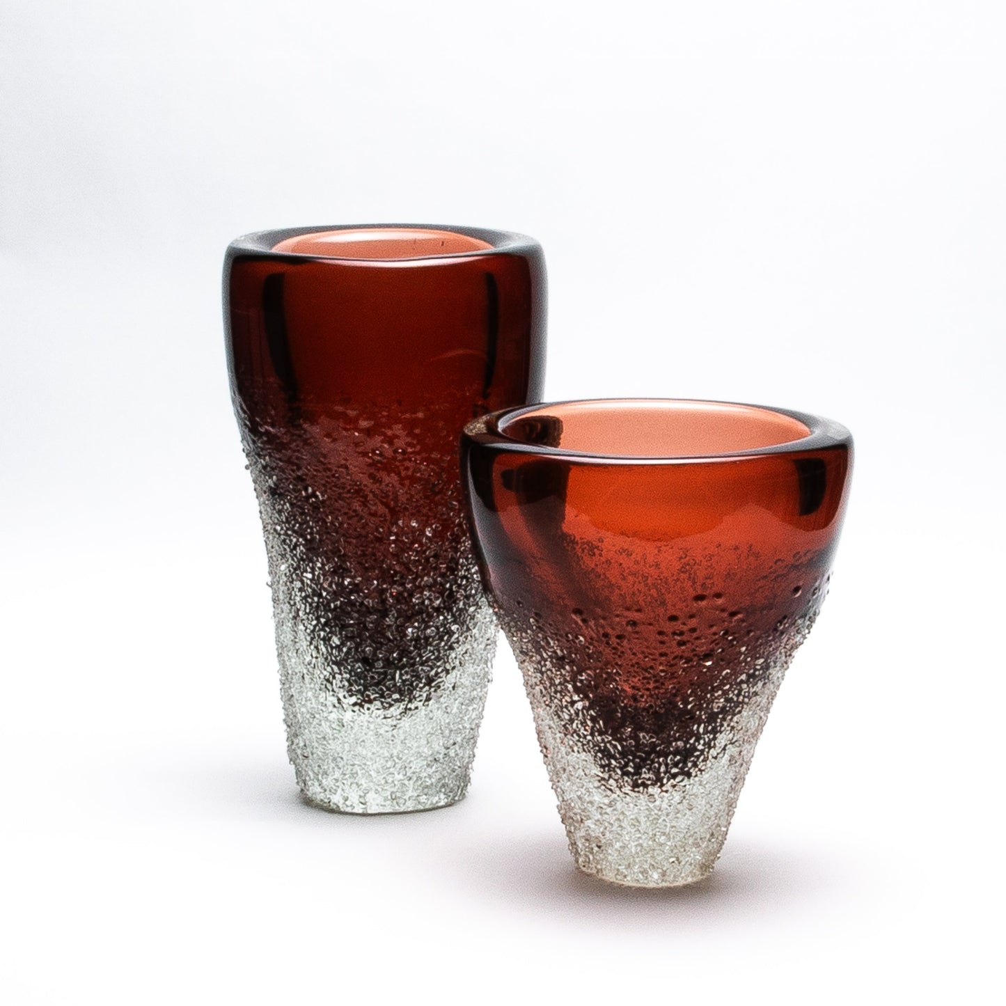 Murano Frozen Vase in Light Amaretto
