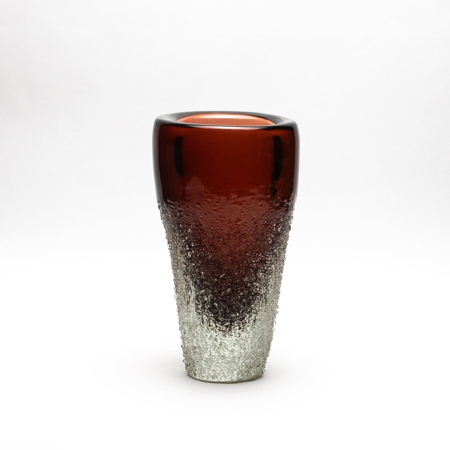 Murano Frozen Vase in Light Amaretto
