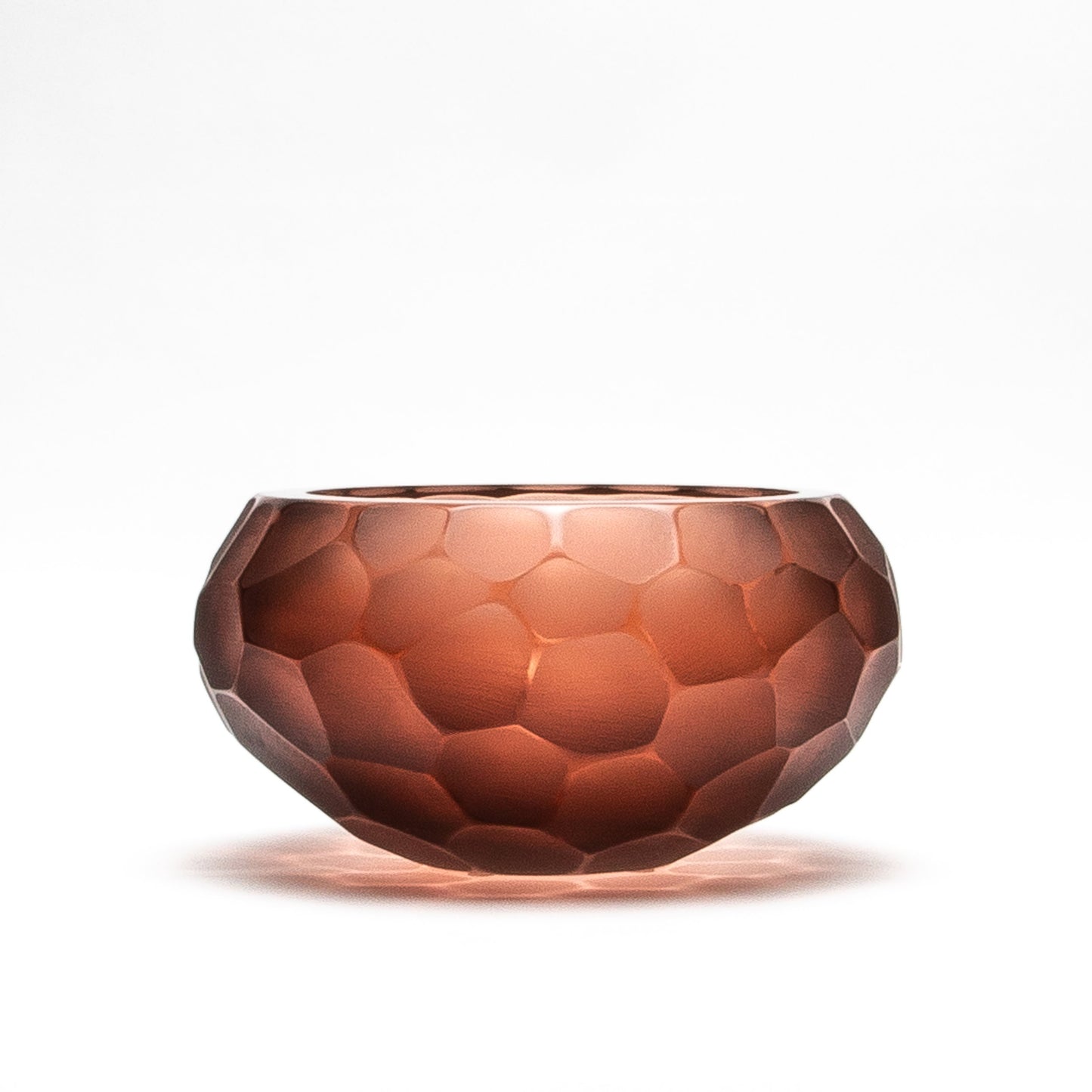 Murano Battuto Vase in Light Amaretto