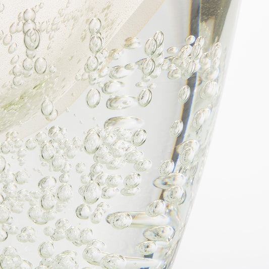 Murano Vase with 24-karat Gold Flecks and Bubbles