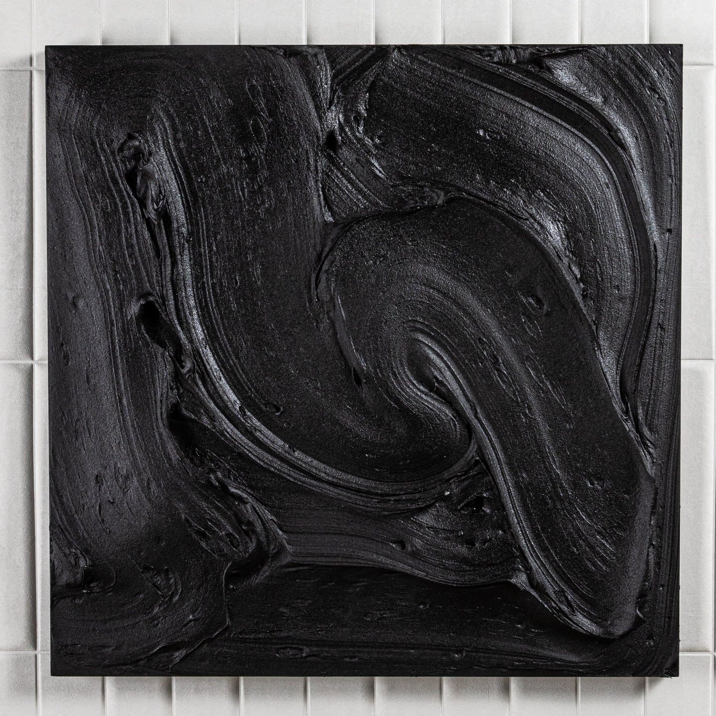 Modern Textural Monochromatic Painting by Michael Allen