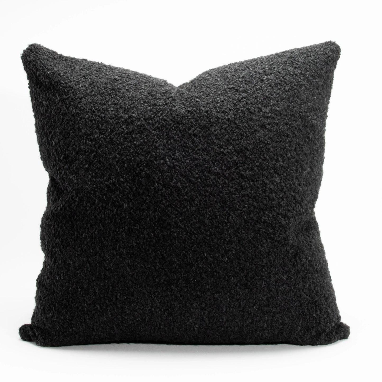 Charcoal Boucle Euro Pillow by MOGUL