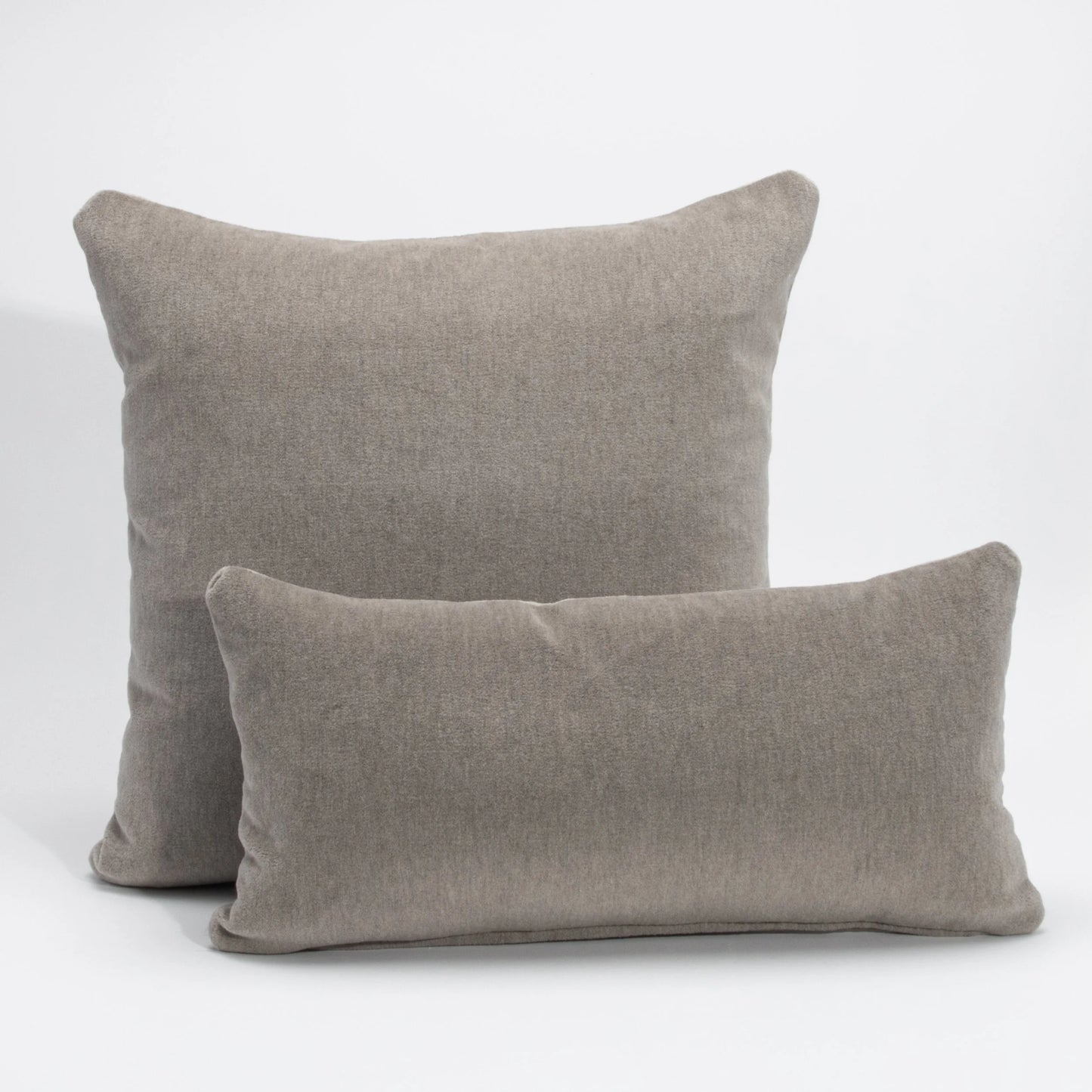Grey Mohair Pillow By MOGUL
