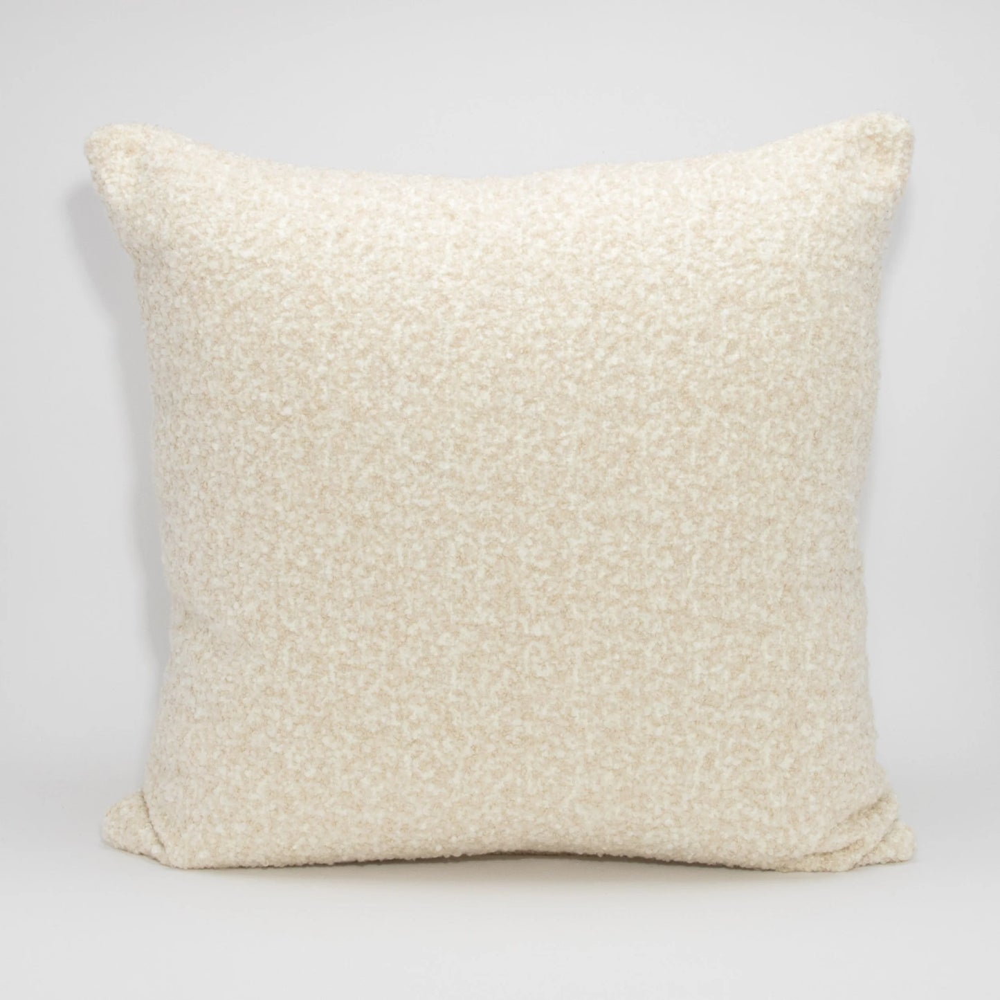 Cream & Tan Boucle Euro Pillow by MOGUL