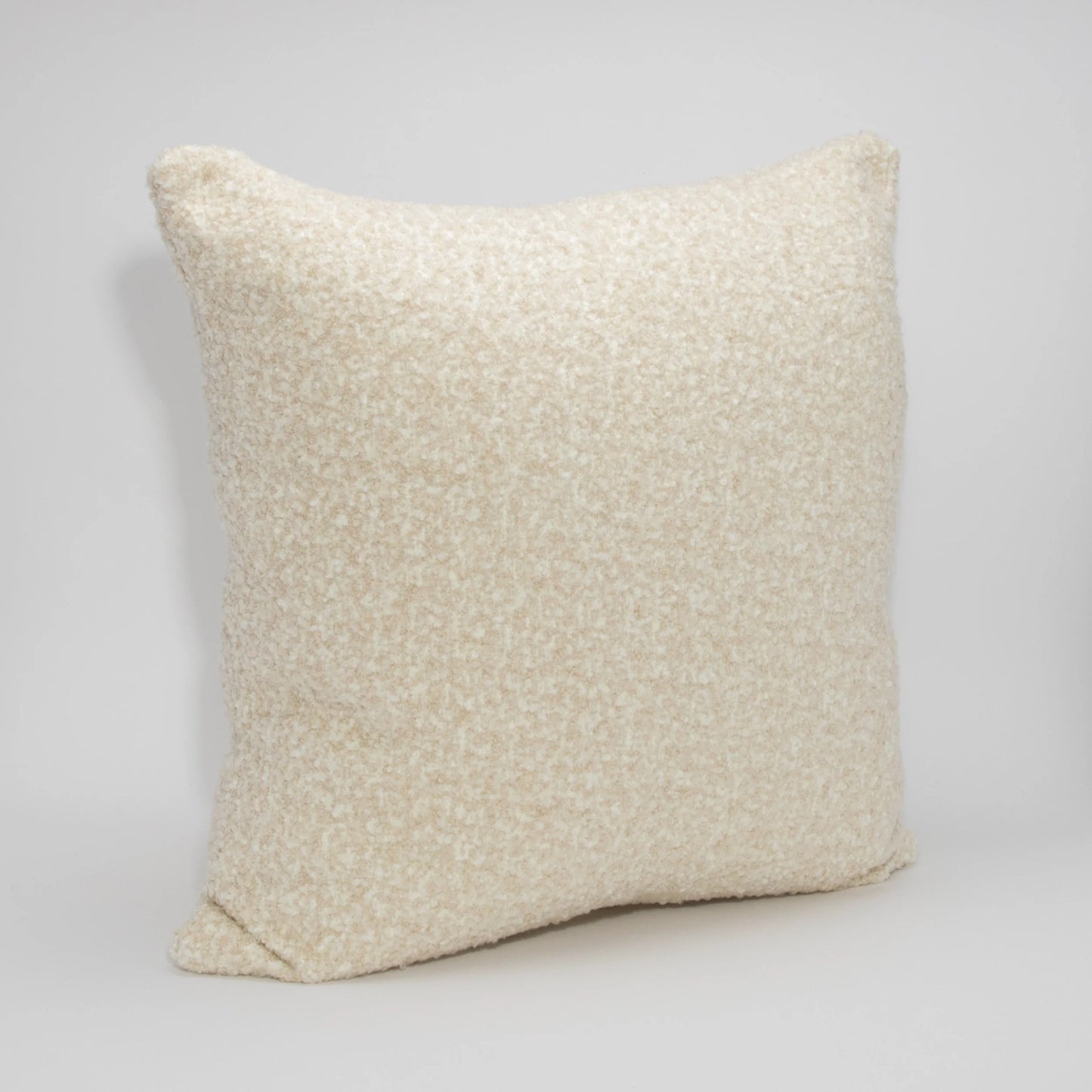 Cream & Tan Boucle Euro Pillow by MOGUL