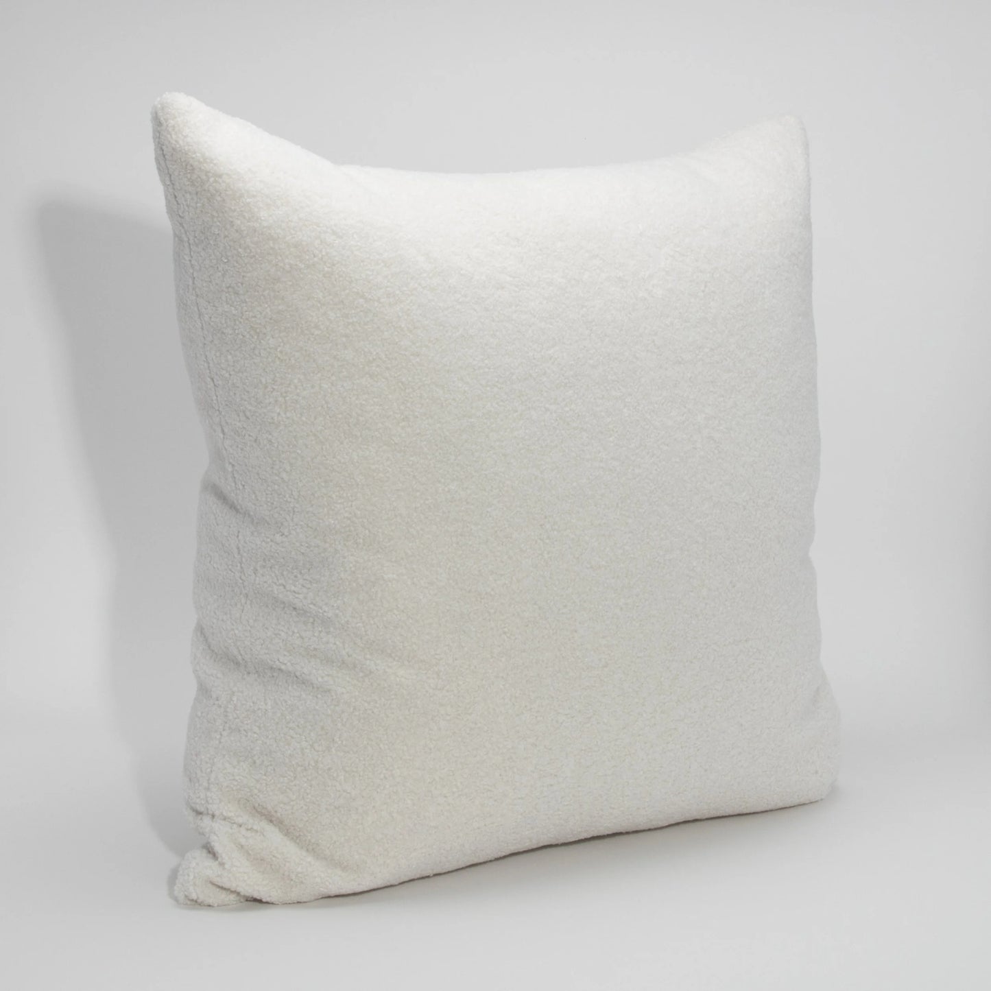 White Textured Euro Pillow by MOGUL
