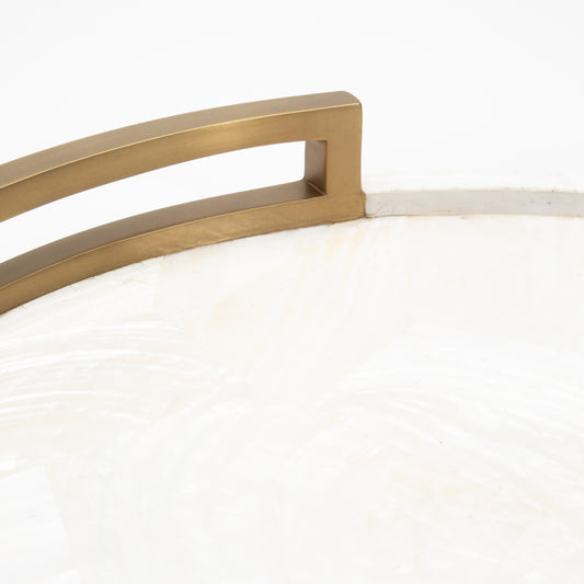 Round Tray in Mother of Pearl by R&Y Augousti