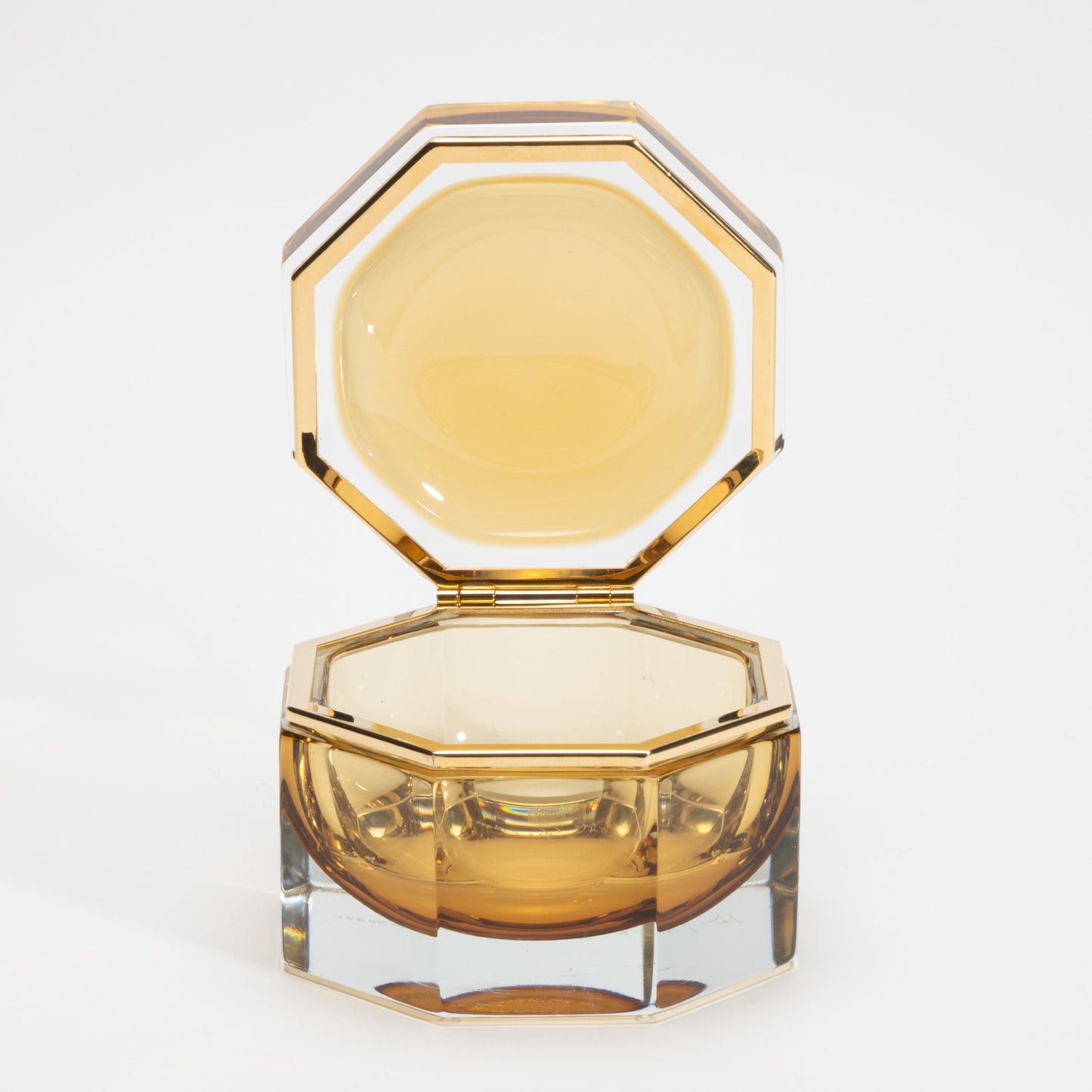 Murano Box in Tobacco with Brass Fittings