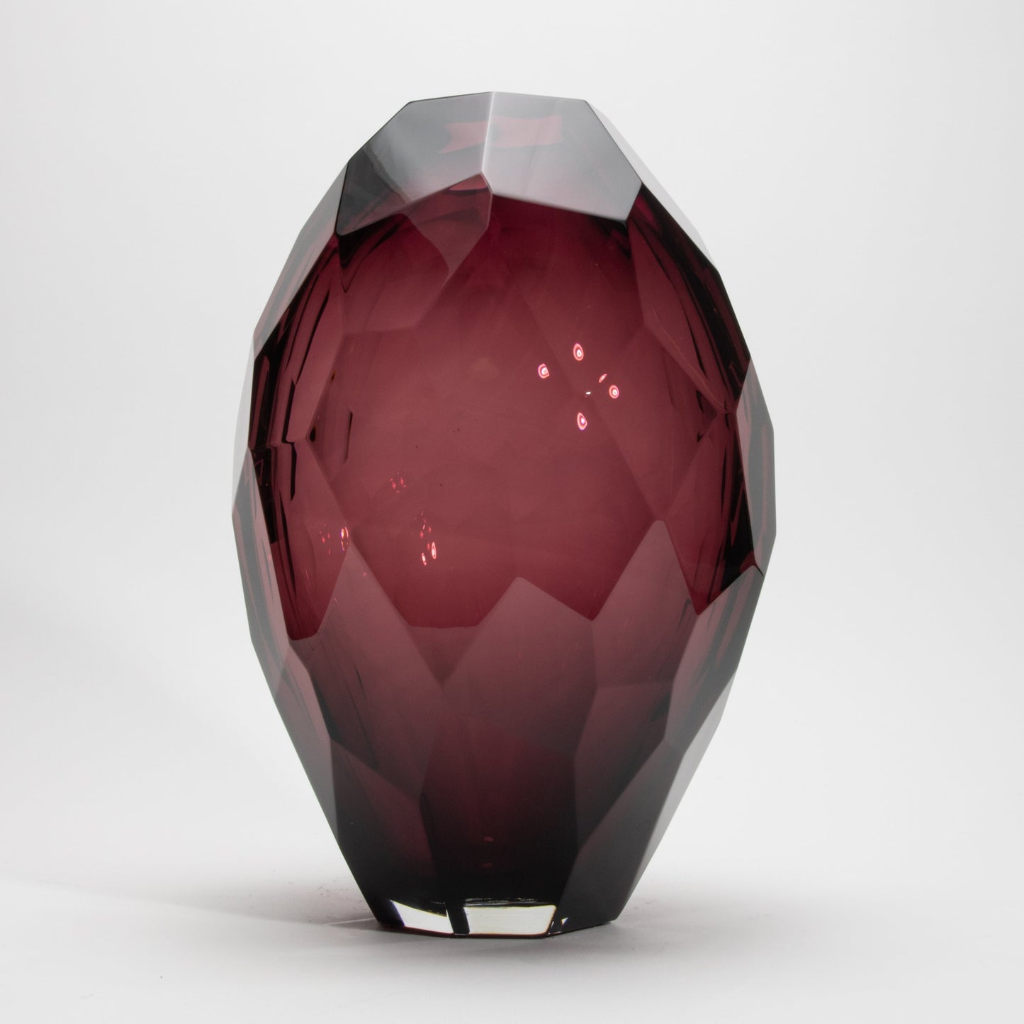 Murano Barrel Vase in Amethyst
