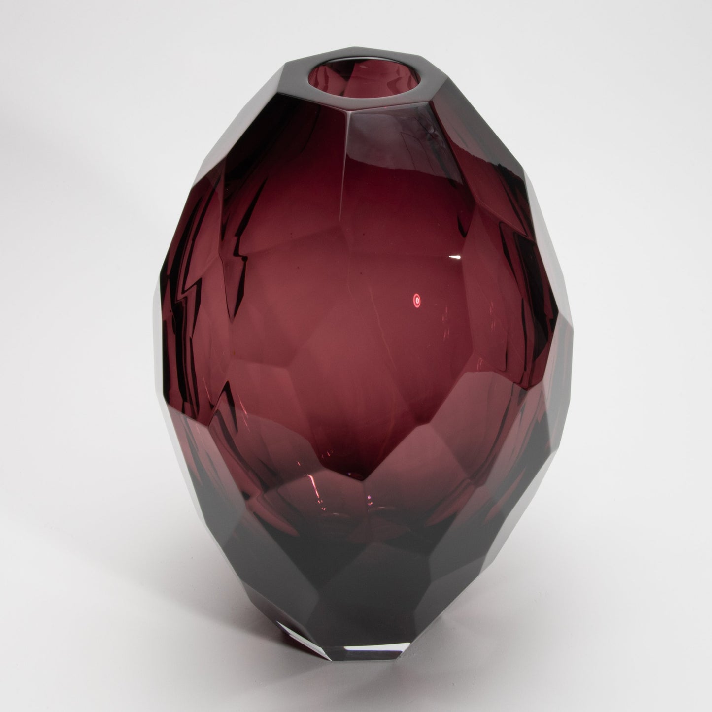 Murano Barrel Vase in Amethyst