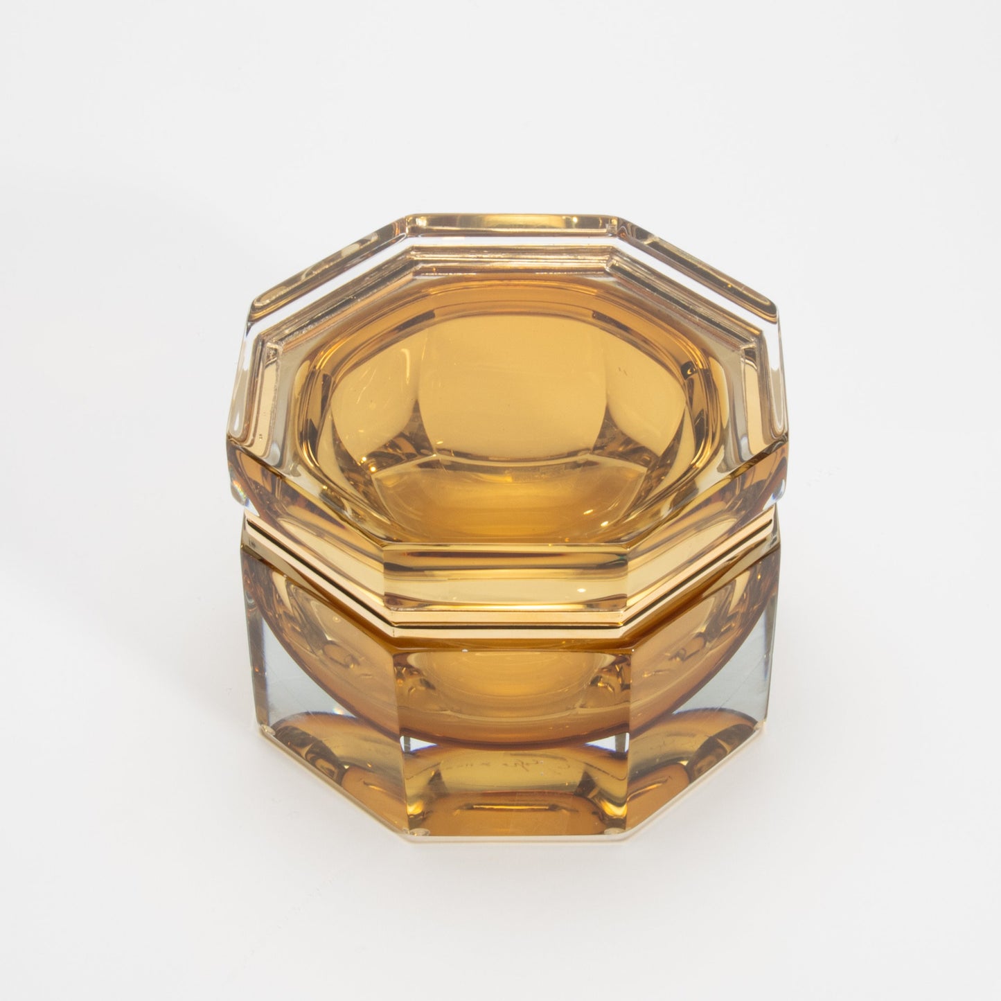 Murano Box in Tobacco with Brass Fittings