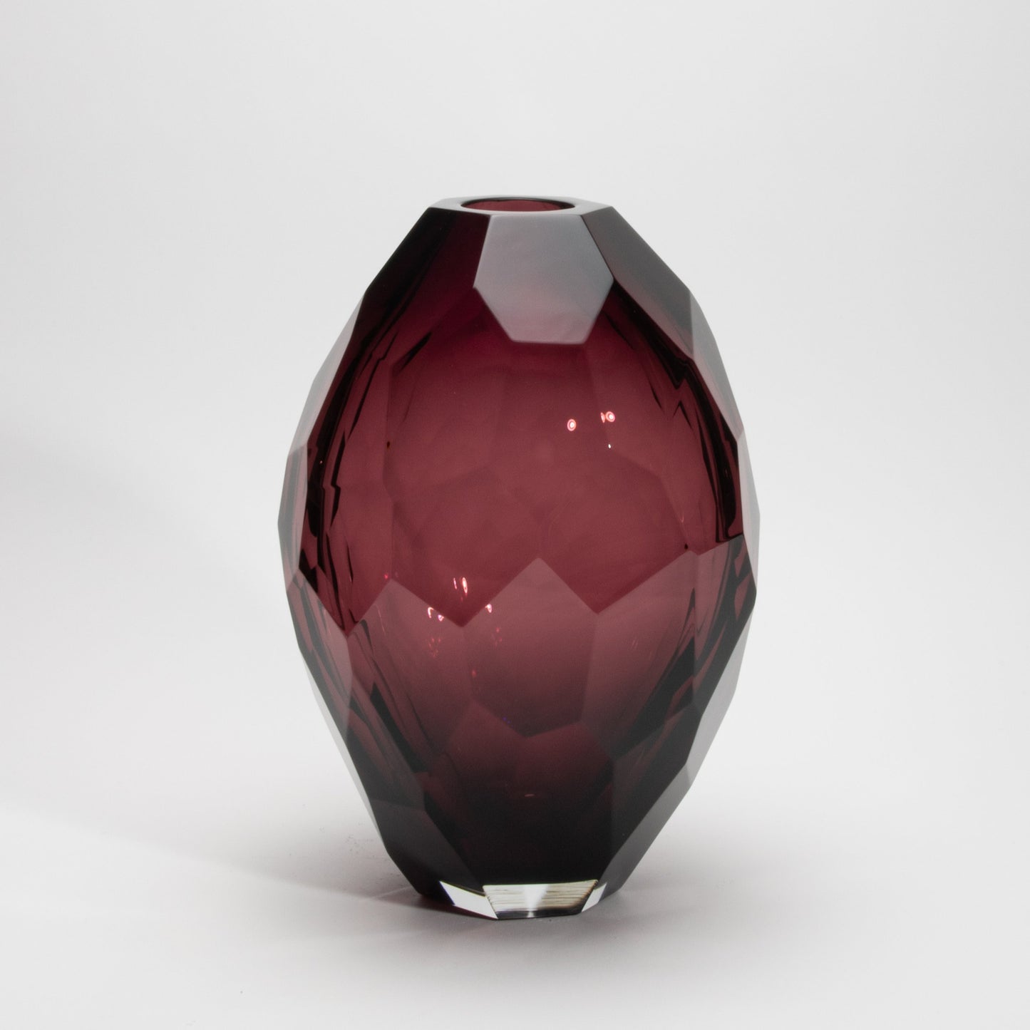 Murano Barrel Vase in Amethyst