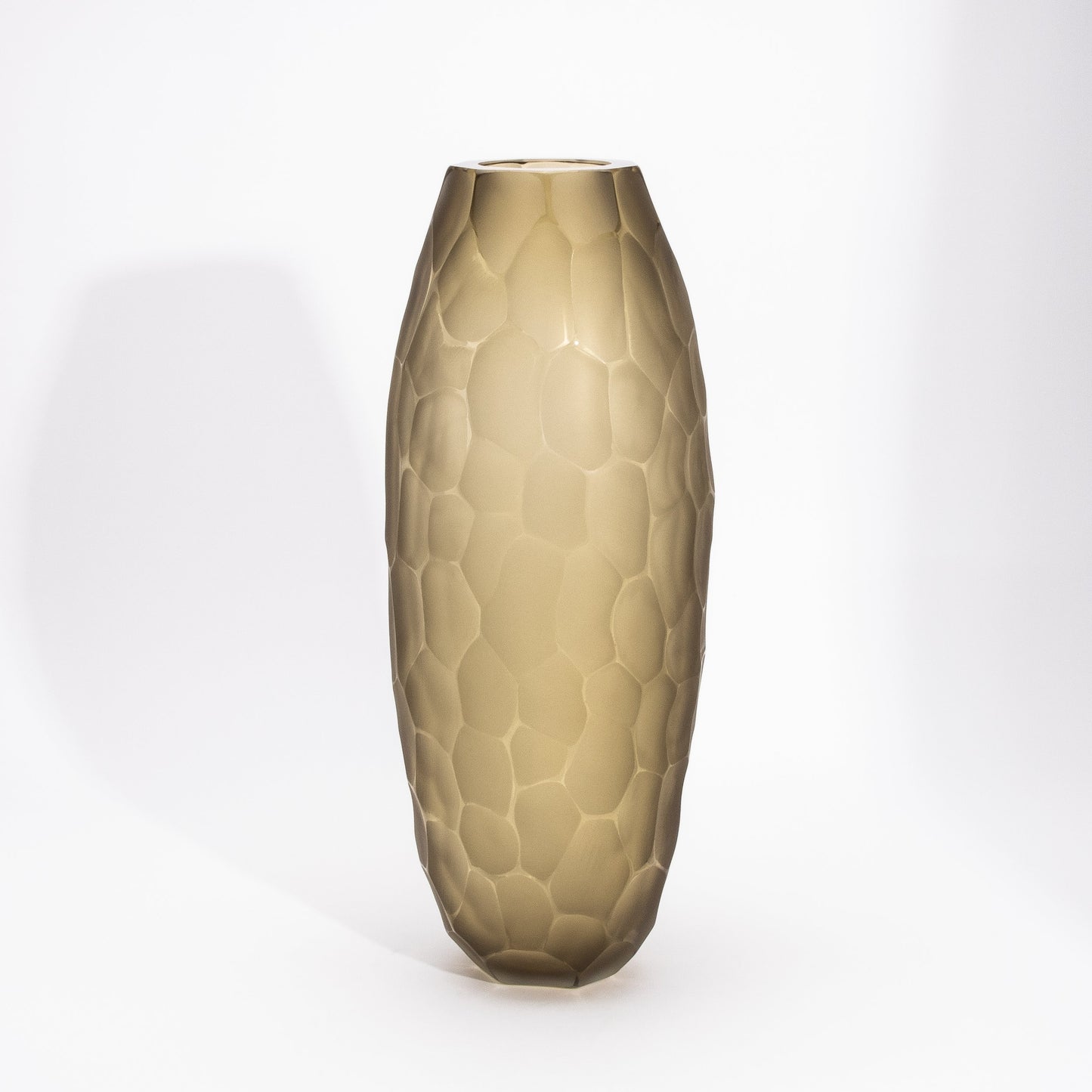 Murano Vase in Olive Green