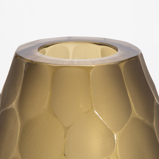 Murano Vase in Olive Green