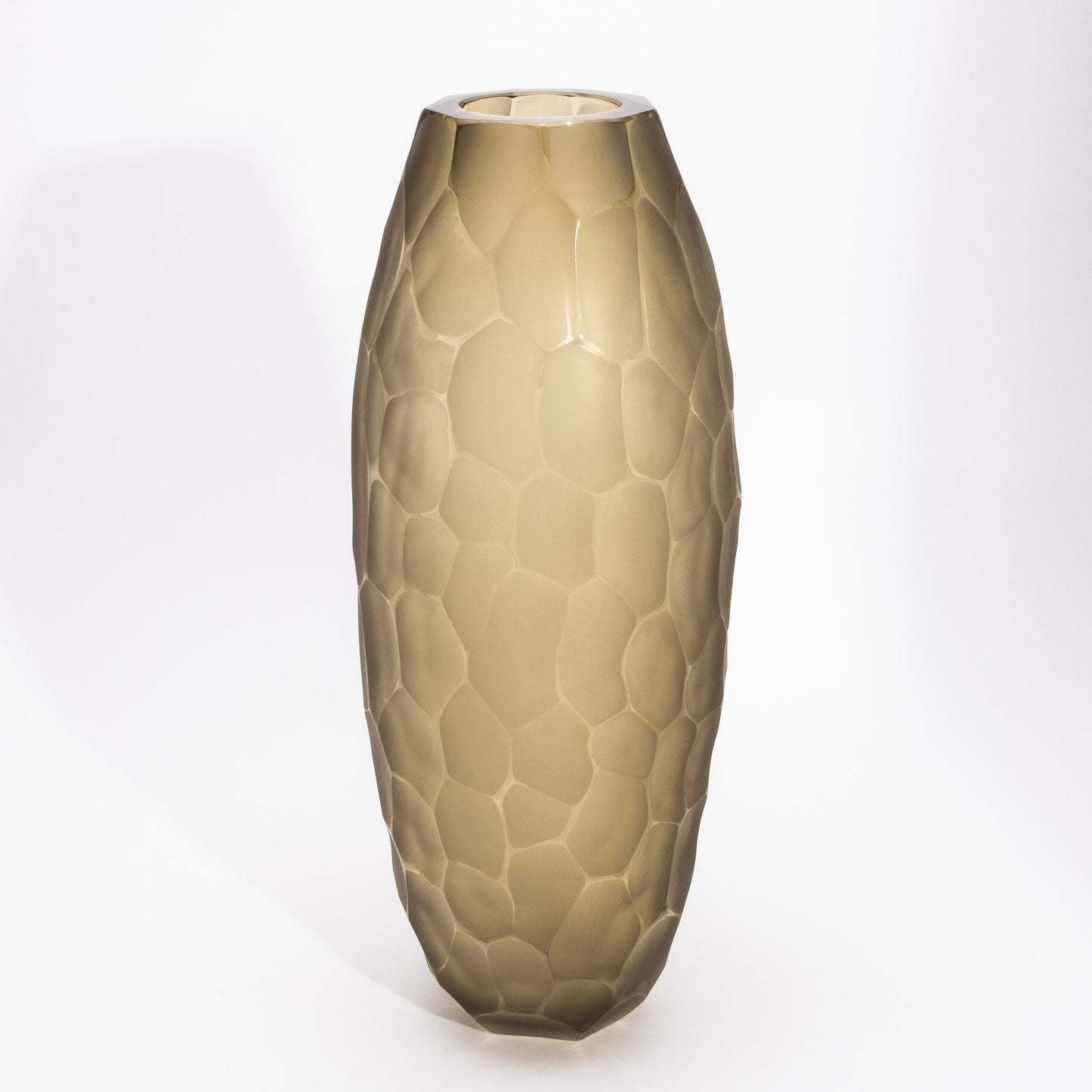 Murano Vase in Olive Green