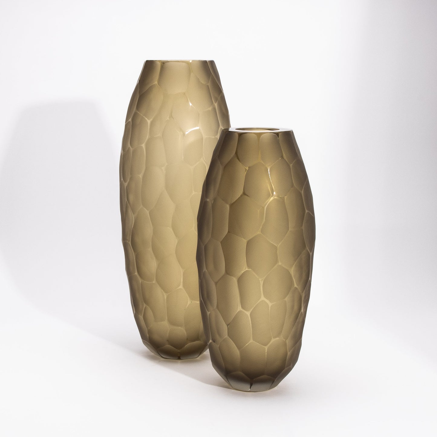 Murano Vase in Olive Green