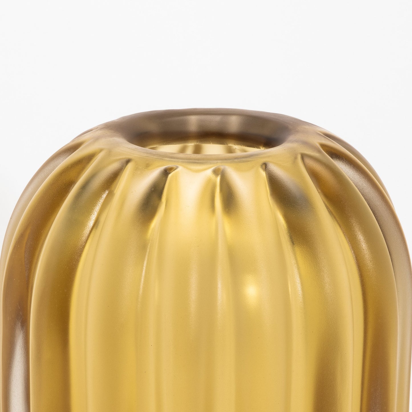 Murano Cactus Vase in Amber
