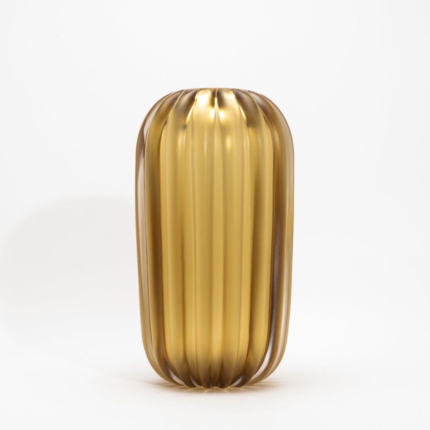 Murano Cactus Vase in Amber
