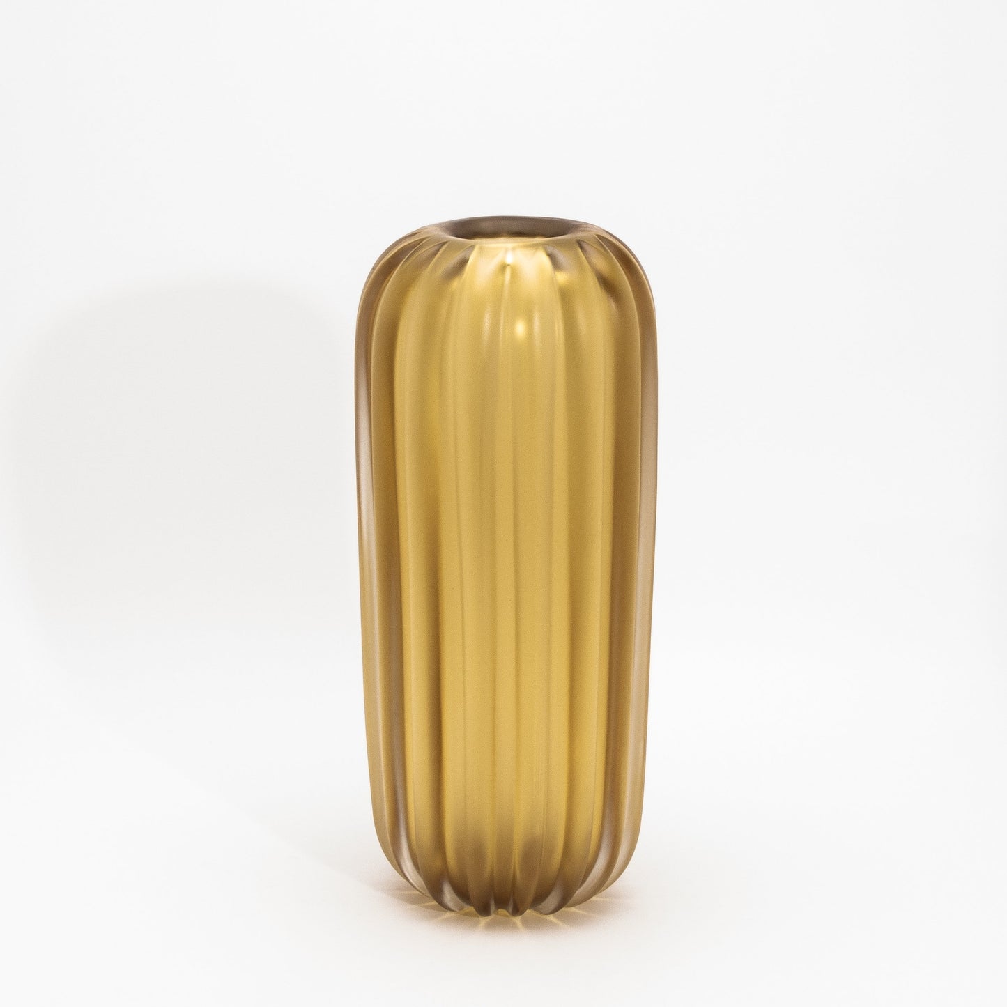 Murano Cactus Vase in Amber