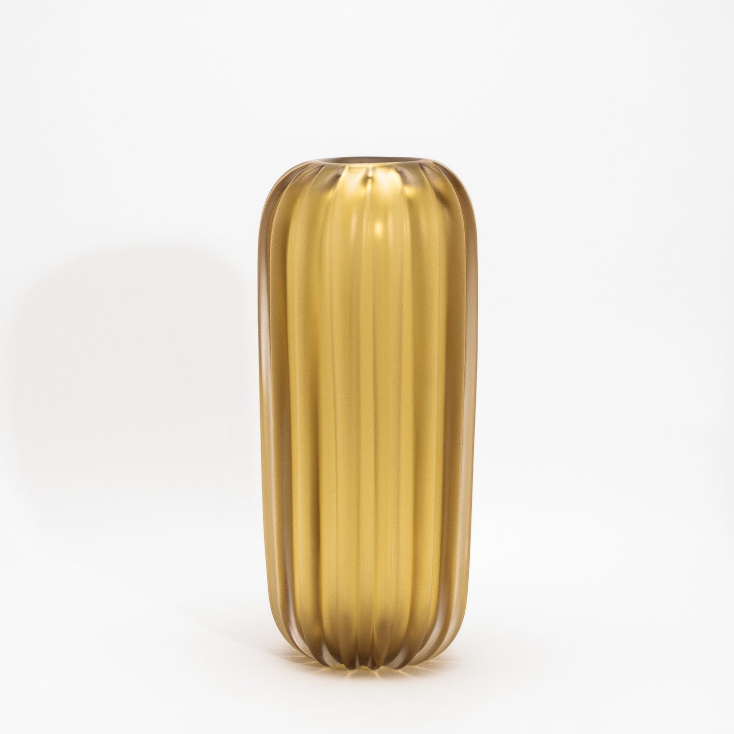 Murano Cactus Vase in Amber