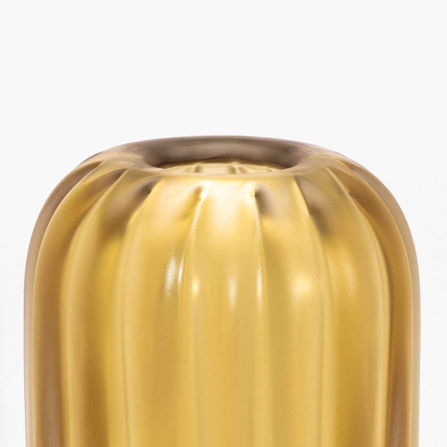 Murano Cactus Vase in Amber