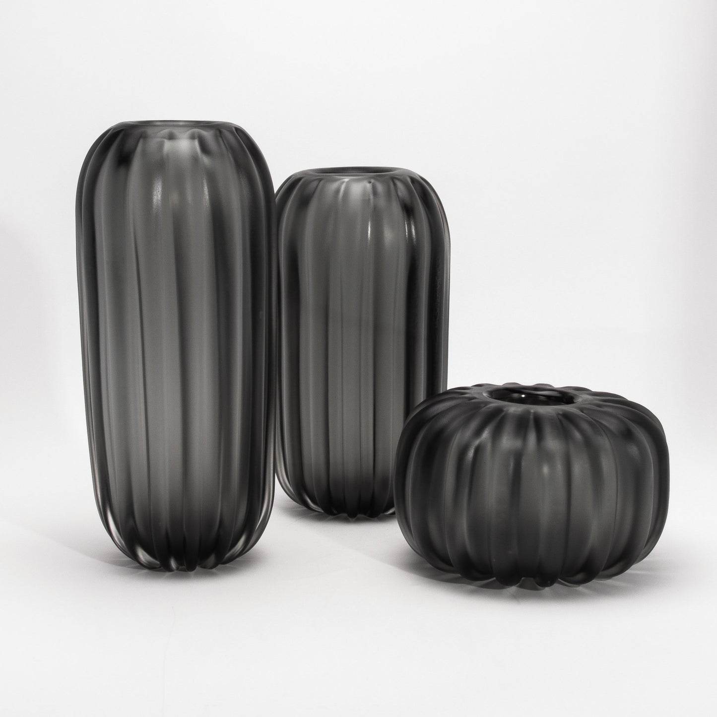 Murano Cactus Vase in Grey
