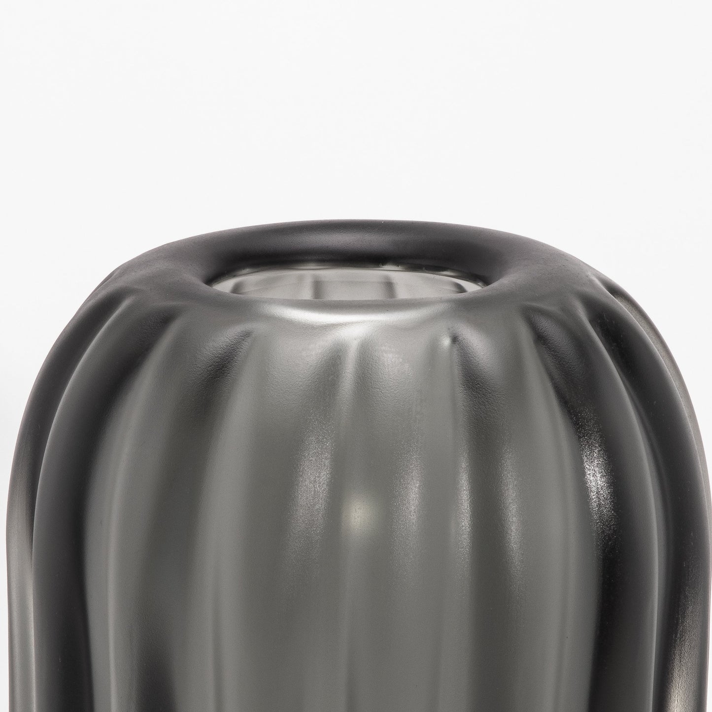 Murano Cactus Vase in Grey